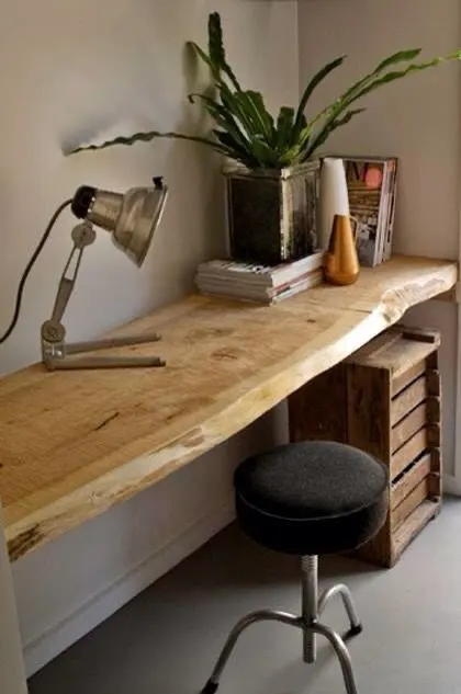Live edge desk